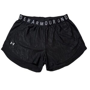 Under Armour HeatGear Women's Black Athletic Shorts Small Running Gym